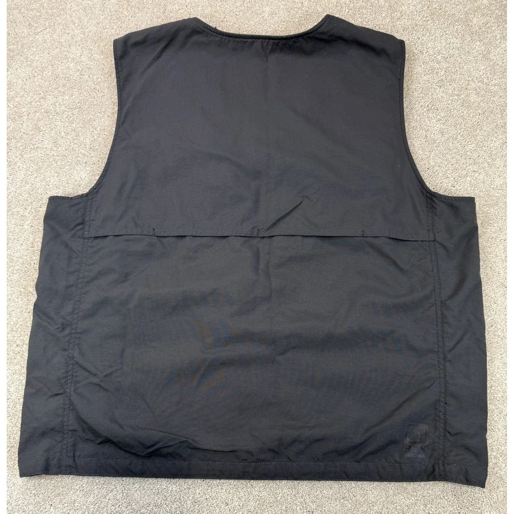 Carhartt Briscoe Vest Men's XL Gray Nylon Utility Rain Defender Pockets Workwear